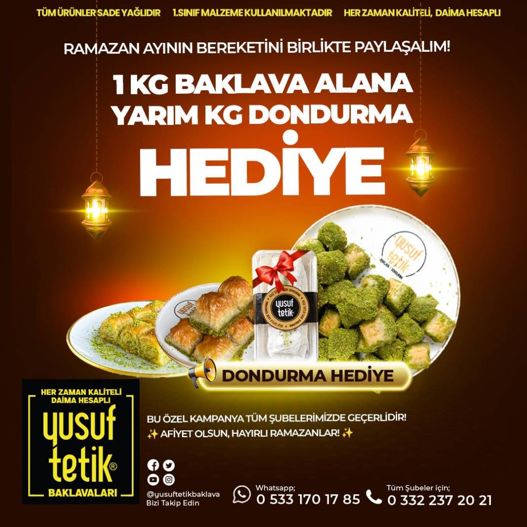 Konya'nın sevilen tatlıcısından Ramazan'a özel kampanya 4